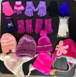 Kids Winter Hats and Gloves Bundle