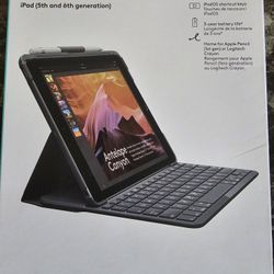 Slim Folio Ipad Case With Keyboard Gen 5 And 6 