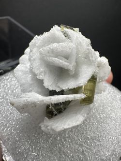 Elbaite Tourmaline with White Blades of Albite