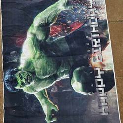 Incredible Hulk Backdrop Birthday 