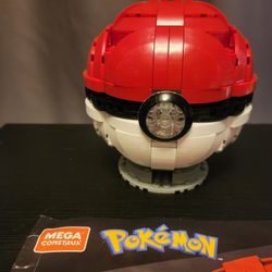 Mega Construx Pokemon Jumbo Poke Ball Bloks Mattel Complete & Light Working