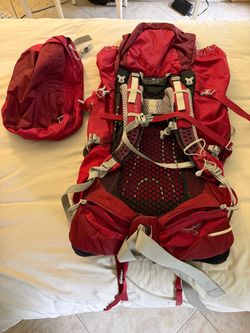 Women's Backpack Red Osprey Aura 65L