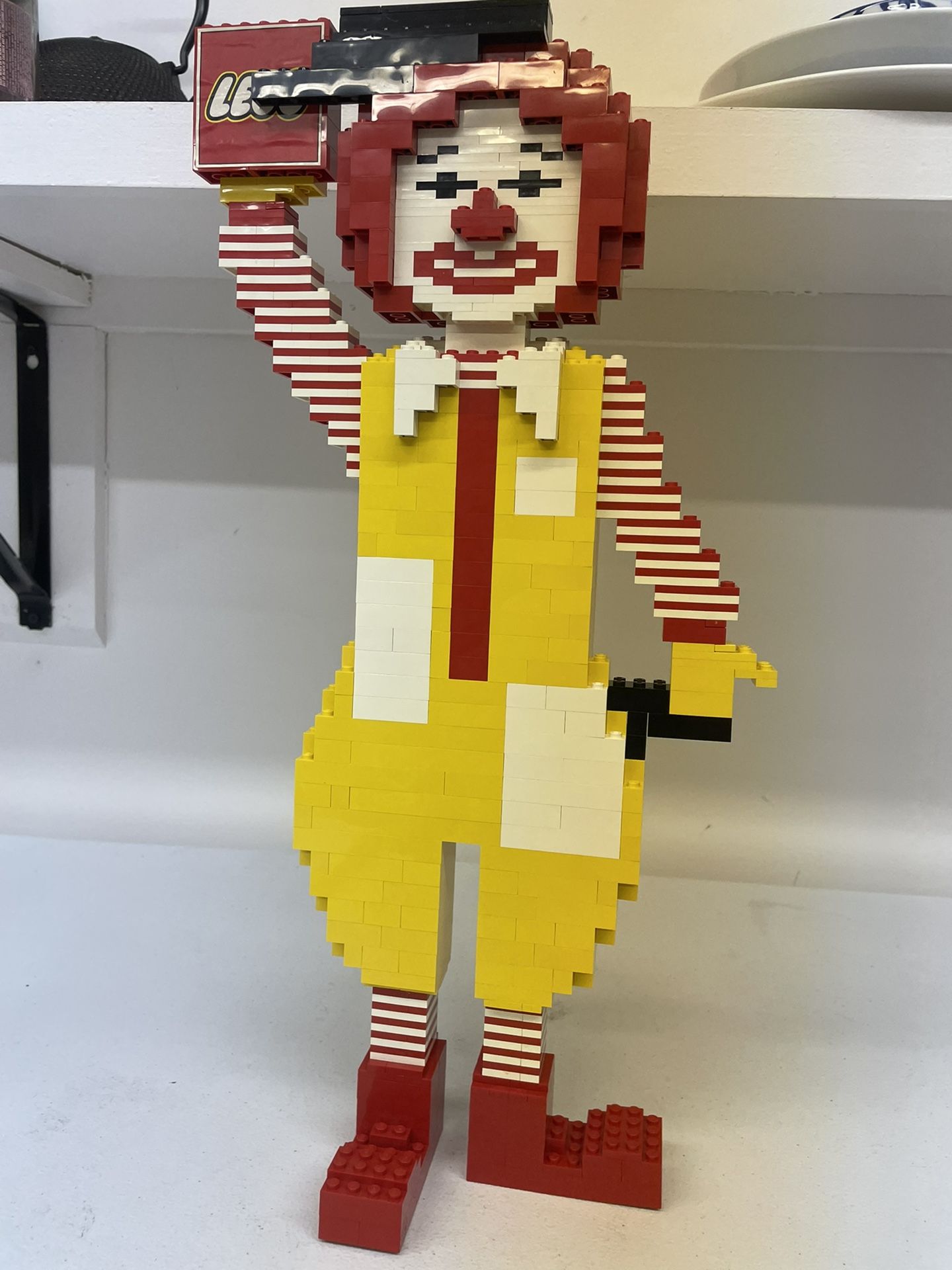 VINTAGE 80'S MCDONALDS RONALD MCDONALD 18.5" LEGO HAPPY MEAL SET STORE DISPLAY