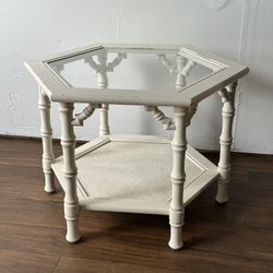 Faux Bamboo End Or Side Table