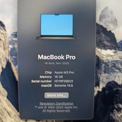Apple MacBook Pro 14 in 2023 Space Black
