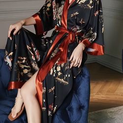 Women Kimono Robe Free Size 