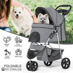 NEW WOLF GREY PET STROLLER 🐺🐾🩶❗️