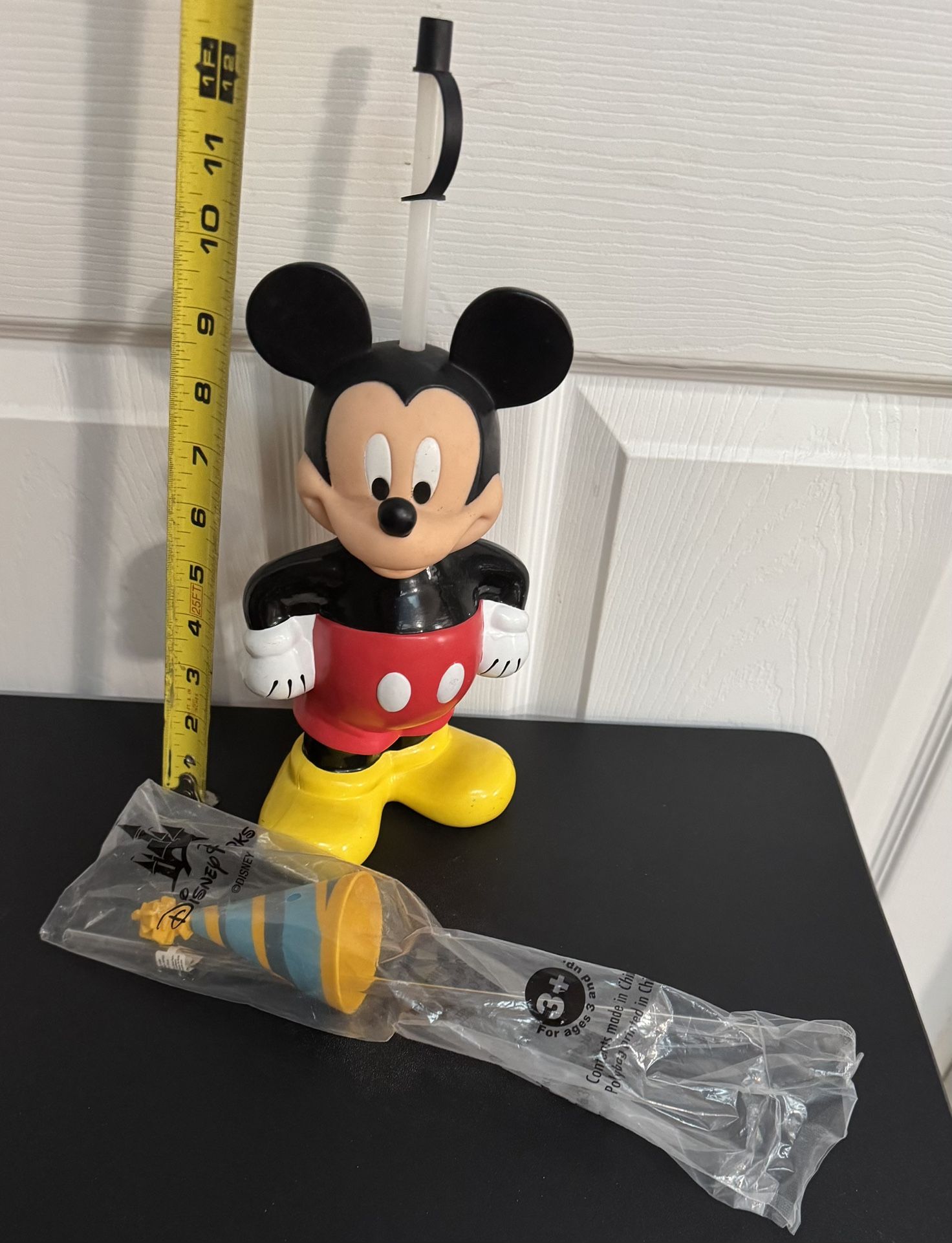 Disney Mickey Mouse Bottle with Straw and NEW Sipper Straw Hat $10 for All xox