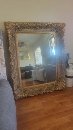 Antique mirror.