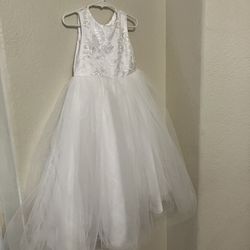 White Flower Girl Dress