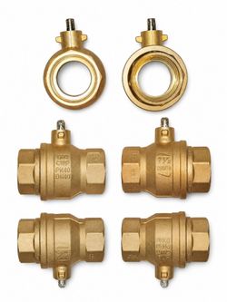 1 1/2 Brass Ball Valves without handles set of 6