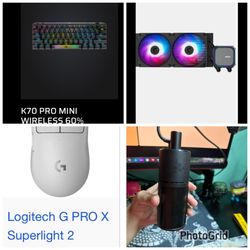Gaming Keyboard Mouse Microphone Cooler