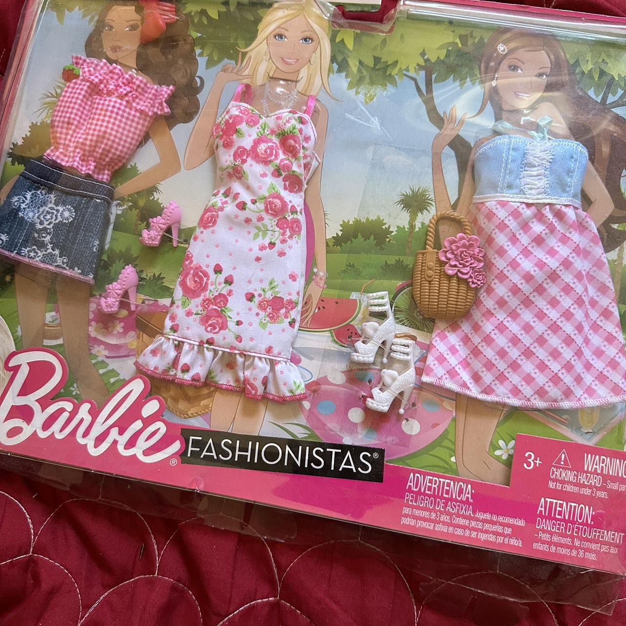 Barbie Fashionistas 10pc Clothing Outfit Accessory Accessories Shoes Heels Set 