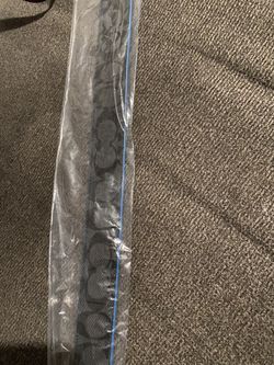 Black and blue coach Belt