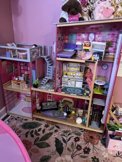 Kid Kraft Doll  House Playset With Accessories 