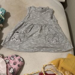 Rene Rofe Gray Baby Girl Dress