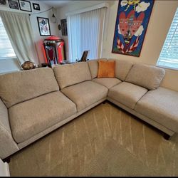*Free Delivery* Gray Living Spaces Sectional Couch Sofa