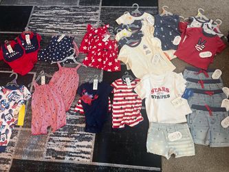 Baby/toddler 4th July clothing (new)