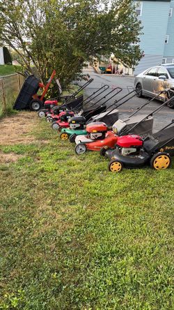 Push lawn mowers