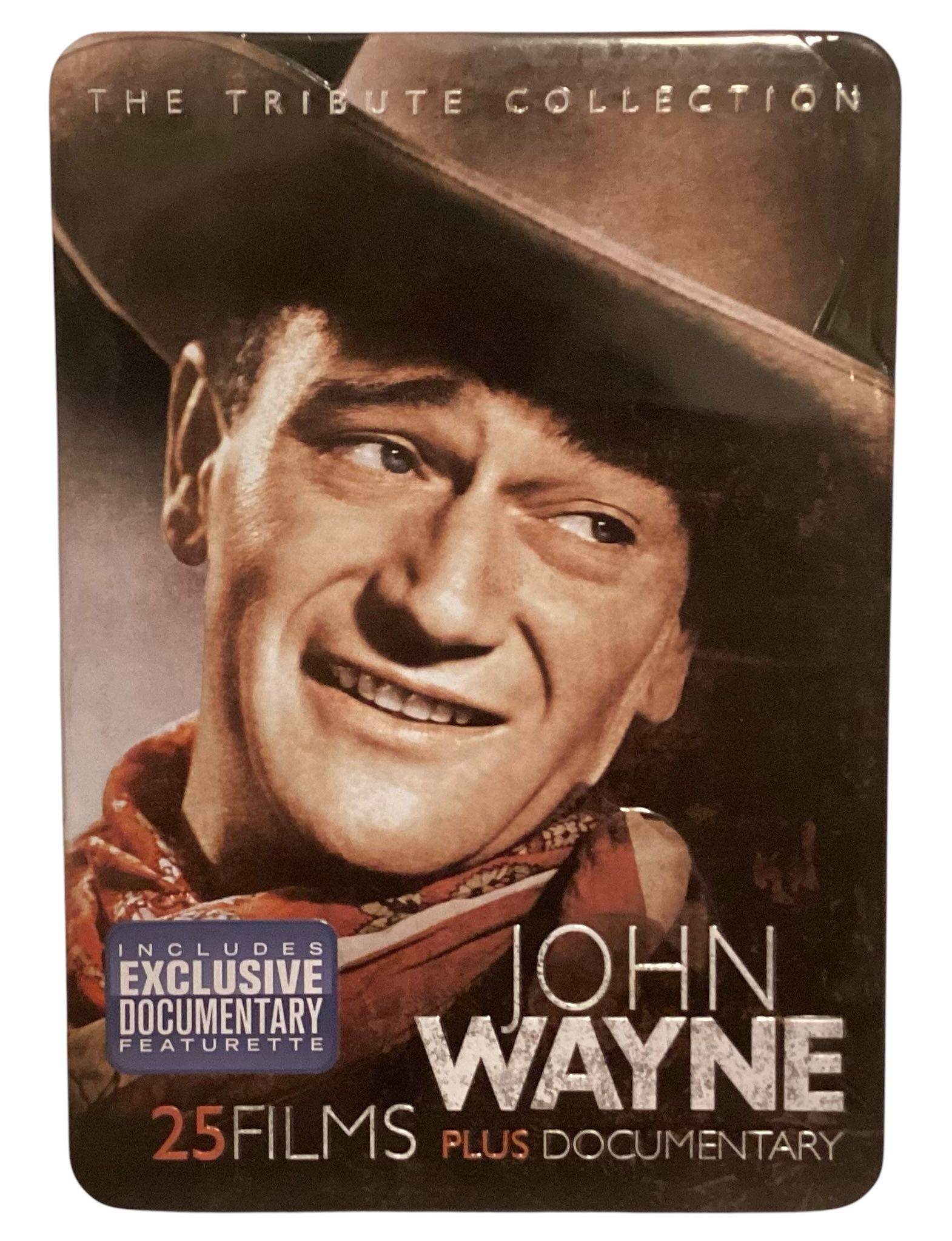 John Wayne: The Tribute Collection (DVD) 25 Films Plus Documentary In Steel Tin