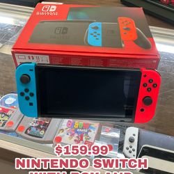 NINTENDO SWITCH WITH BOX AND EVERYTHING