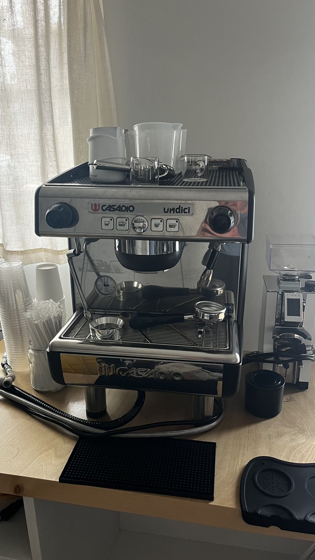 Commercial Espresso Machine + Grinder – Casadio Undici A1 + Libra Grinder