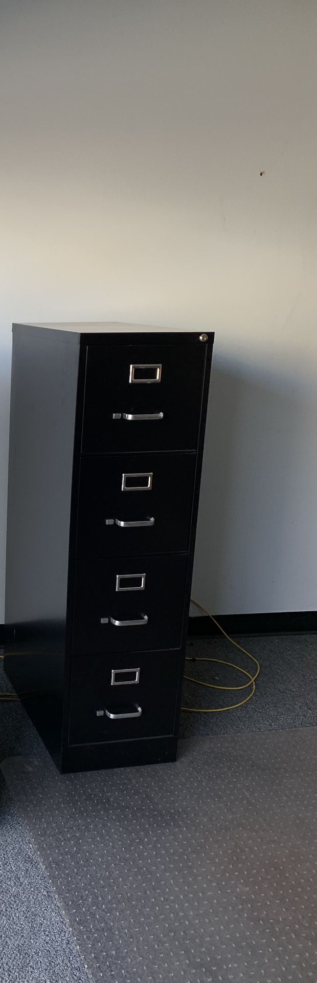 4-Drawer Vertical File Cabinet, 16"W x 26-1/2"D