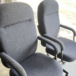 Two Rolling Office Chairs  Thumbnail