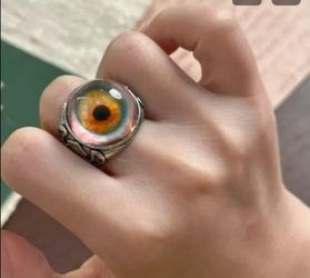 EYE RING METAL  GLASS ADJUSTABLE SIZE