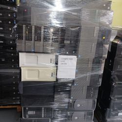 100 COMPUTERS DESKTOPS  BIG PALLET FOR PARTS OR REBUILD 