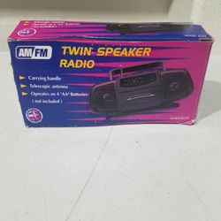 AM FM TWIN RADIO SPEAKER BRAND NEW