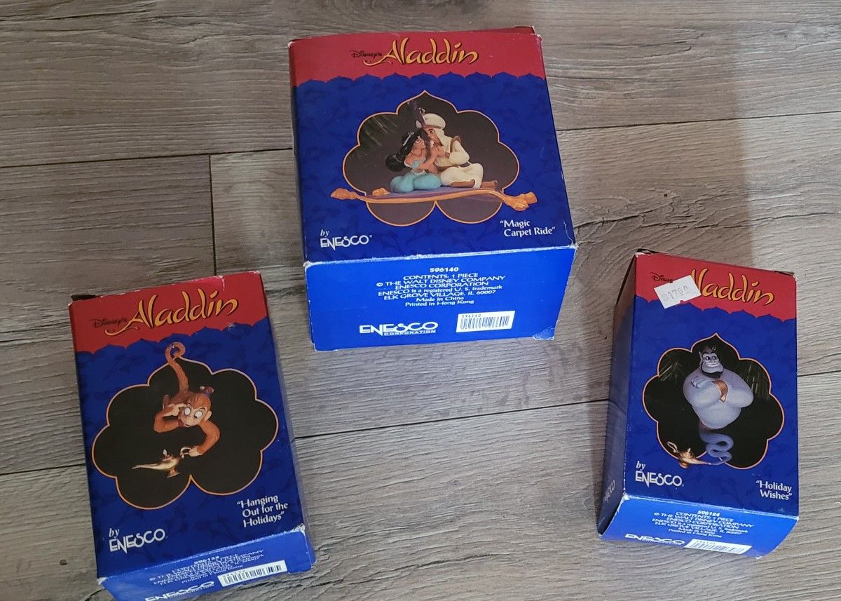 Disney's Aladdin Ornaments By Enesco