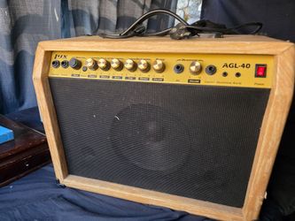 ​LyxPro AGL-40 40-Watt Electric Guitar Amplifier w/ Built-In Delay & Mic Input