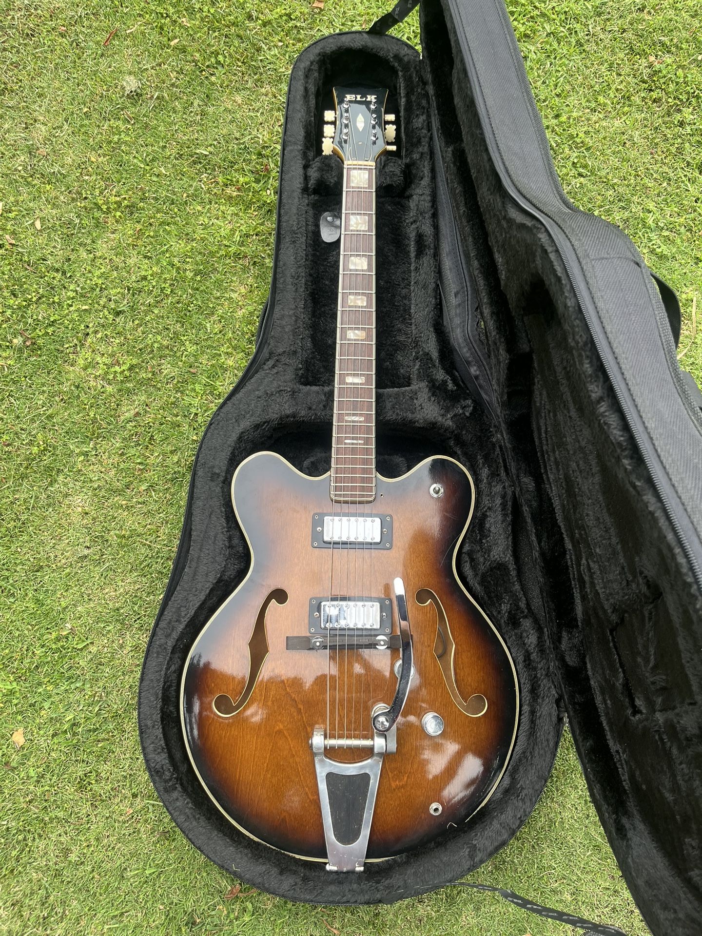 Early 70’s Elk Galaxy Semi Hollow Body Guitar