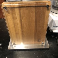 Schmit Brothers Arcadia Wood Knife Block from Crate and Barrel