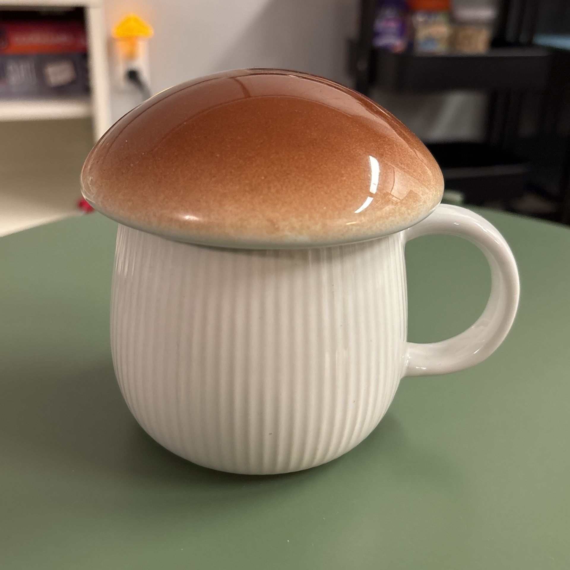 Mushroom Lidded Ceramic Mug World Market