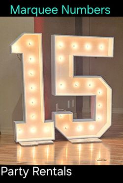 Marquee Numbers for Events