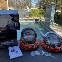 Pentair 601107 (Two) IntelliBrite 5G White Underwater LED Pool Lights, 12 Volt, 36 Foot Cord, 300 Watt Equivalent