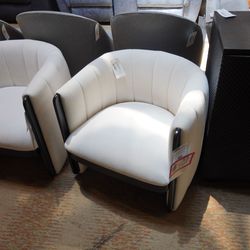 Accent Chair — (Ivory Bouclé)