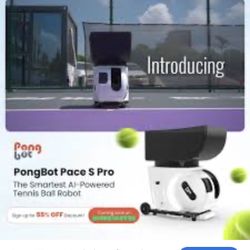 Pace S Pro Tennis Training Robot With AI