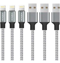 Lightning Cable,iPhone Charger 3PACK(6FT) Extra Long Nylon