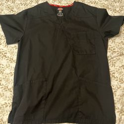 Matching Scrub Set Dickies Men Black Top M Bottoms S 