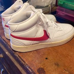 White And Red Nikes