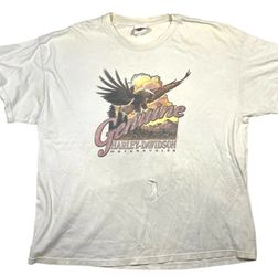 Harley-Davidson Corpus Christi, TX Eagle T-Shirt Double Sided Graphic XXL White