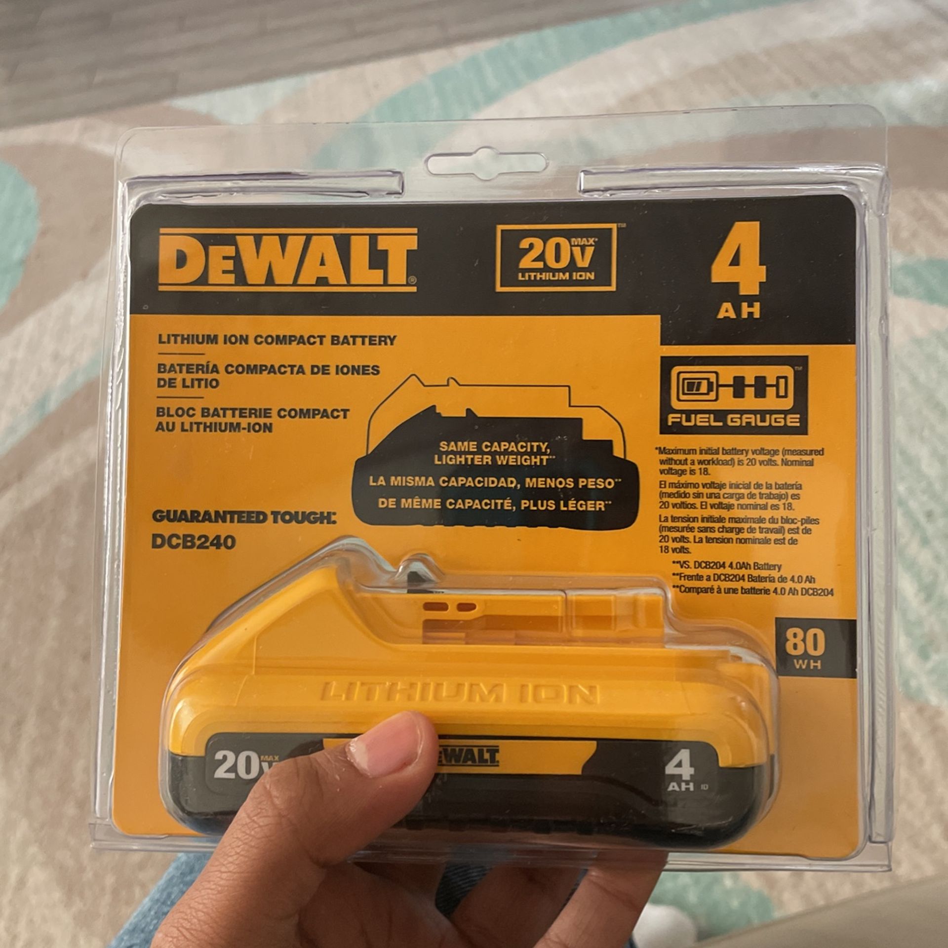 DeWalt 20v 4AH Battery