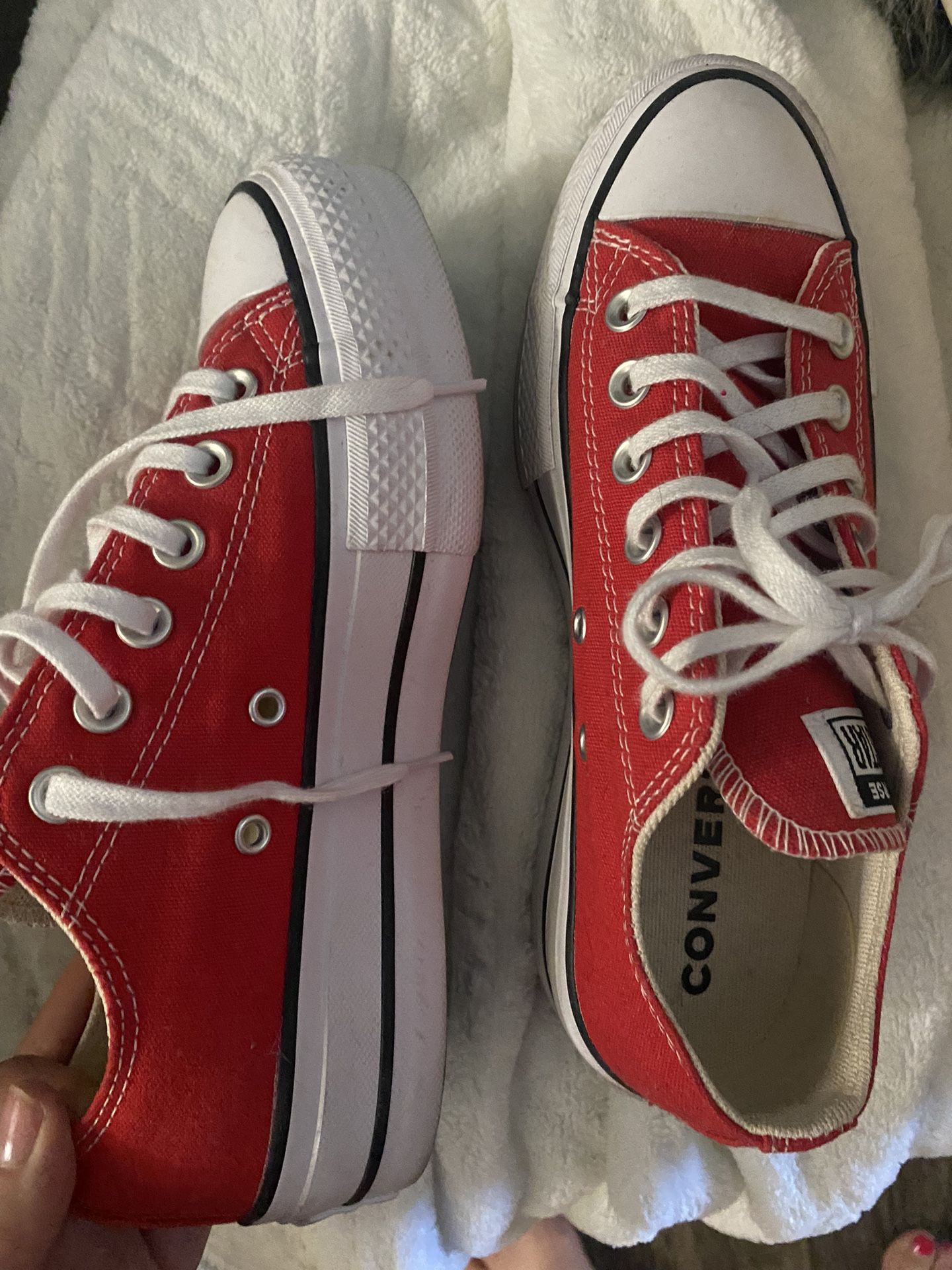 Red Converse Platform