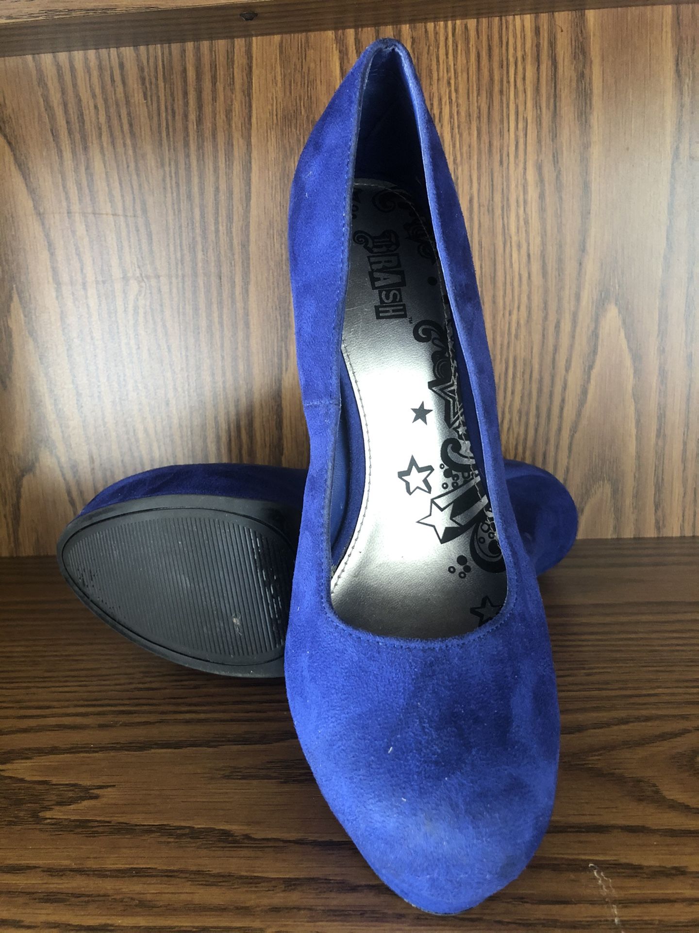 Blue Platform Heel Size 12