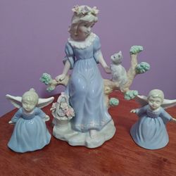 Angel With Cat Angel Dnnerbells