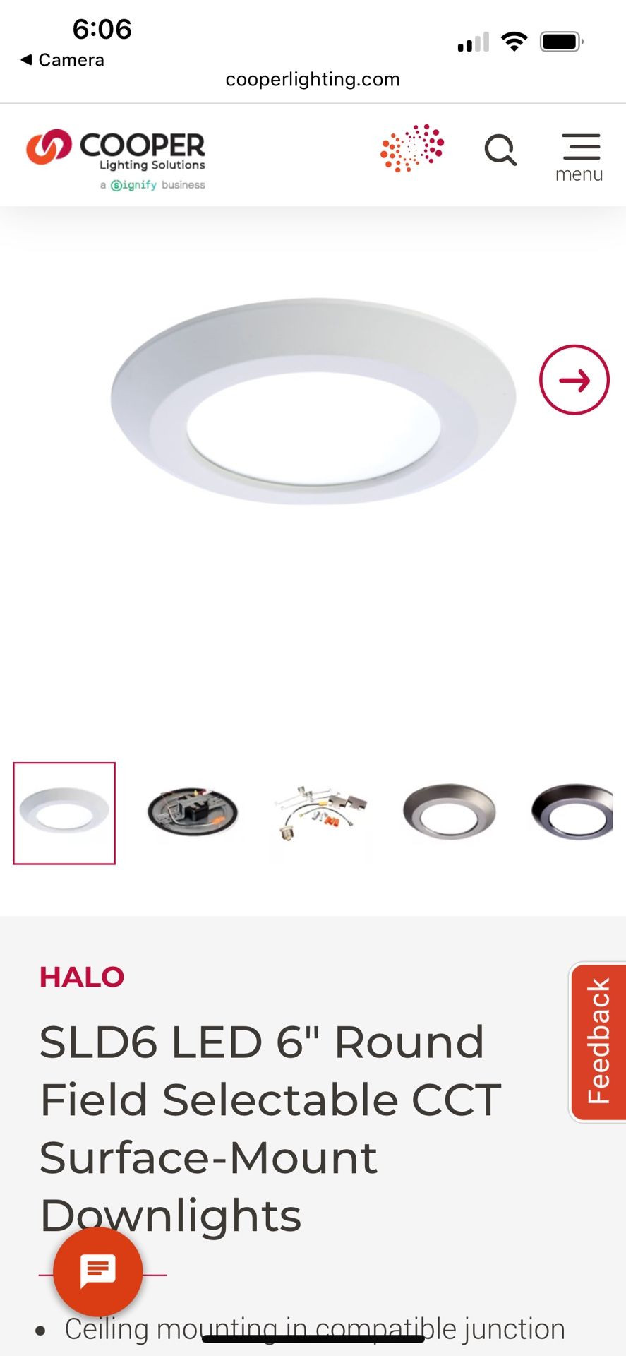 6” Halo Surface Mount - SLD