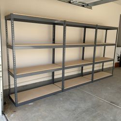 Shelving 48 in W x 18 in D Industrial Boltless Warehouse Garage Racks Similar to Uline Better Than Homedepot And Lowes Delivery Available